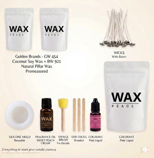 ๐ Peach DIY Candle Kit